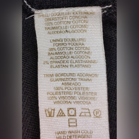 FREE PEOPLE BLACK COTTON TENT DRESS - Picture 4 of 11